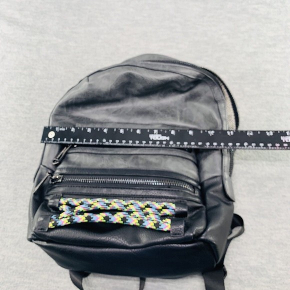 Steve Madden Gray Mini Backpack w/ yellow Tassel (PU)